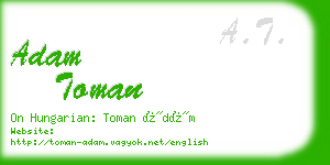 adam toman business card